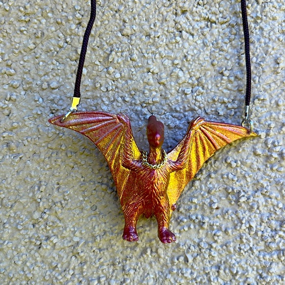 Teradactyl dinosaur necklace, original design by seller, new. - Picture 1 of 1